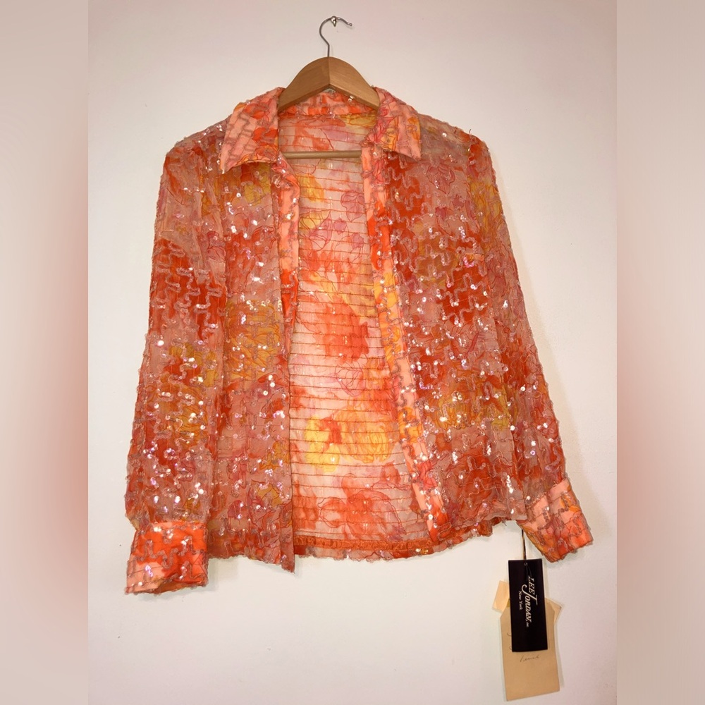 Vintage 70’s Women’s Lee Jordan Inc New York blouse NWT